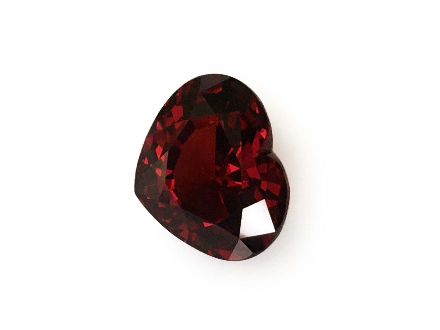 Natural Heart-shape 19.42 carat Red Garnet