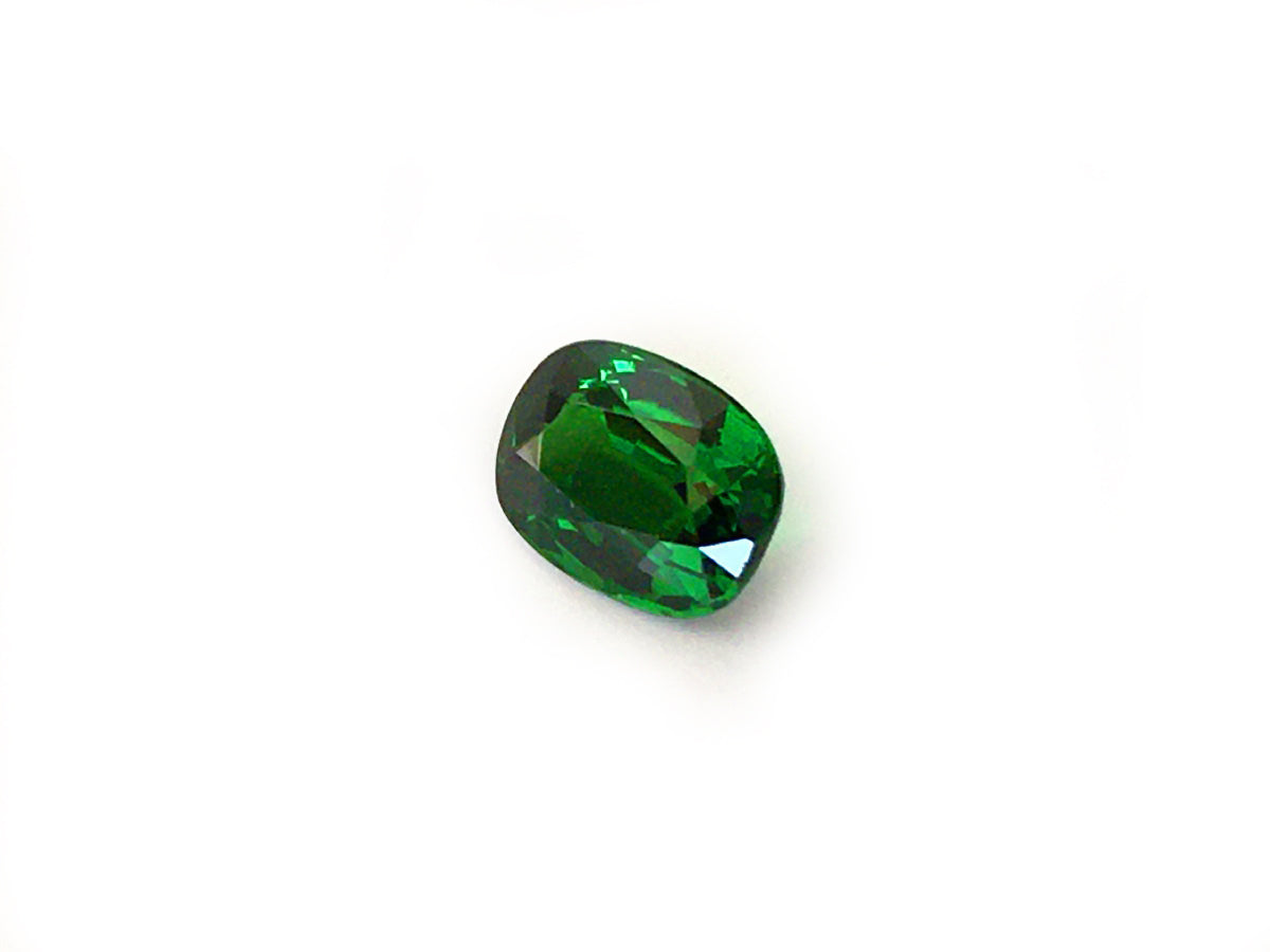 Natural Cushion-shape 1.5 carat Green Tsavorite