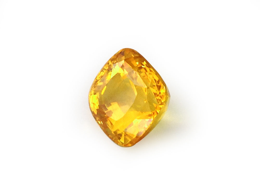 Natural Cushion-shape 17.48 carat Yellow Sapphire - AGL Certified