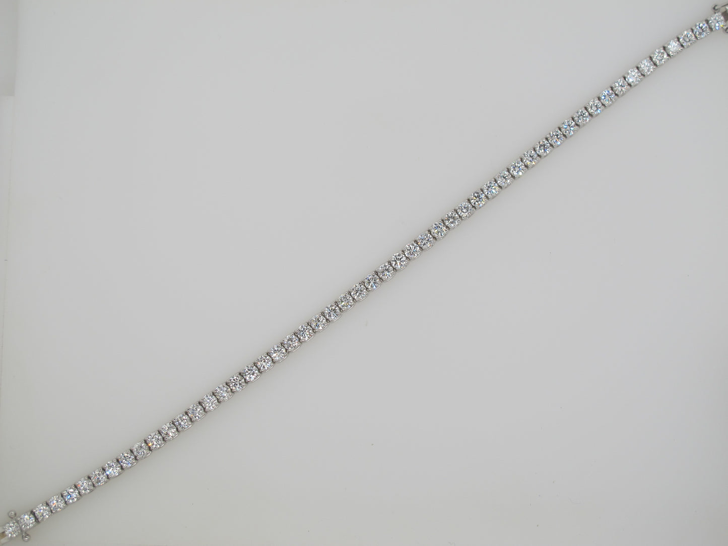 14k White Gold 5.2ct Lab-created White Diamond 7-inch Tennis Bracelet
