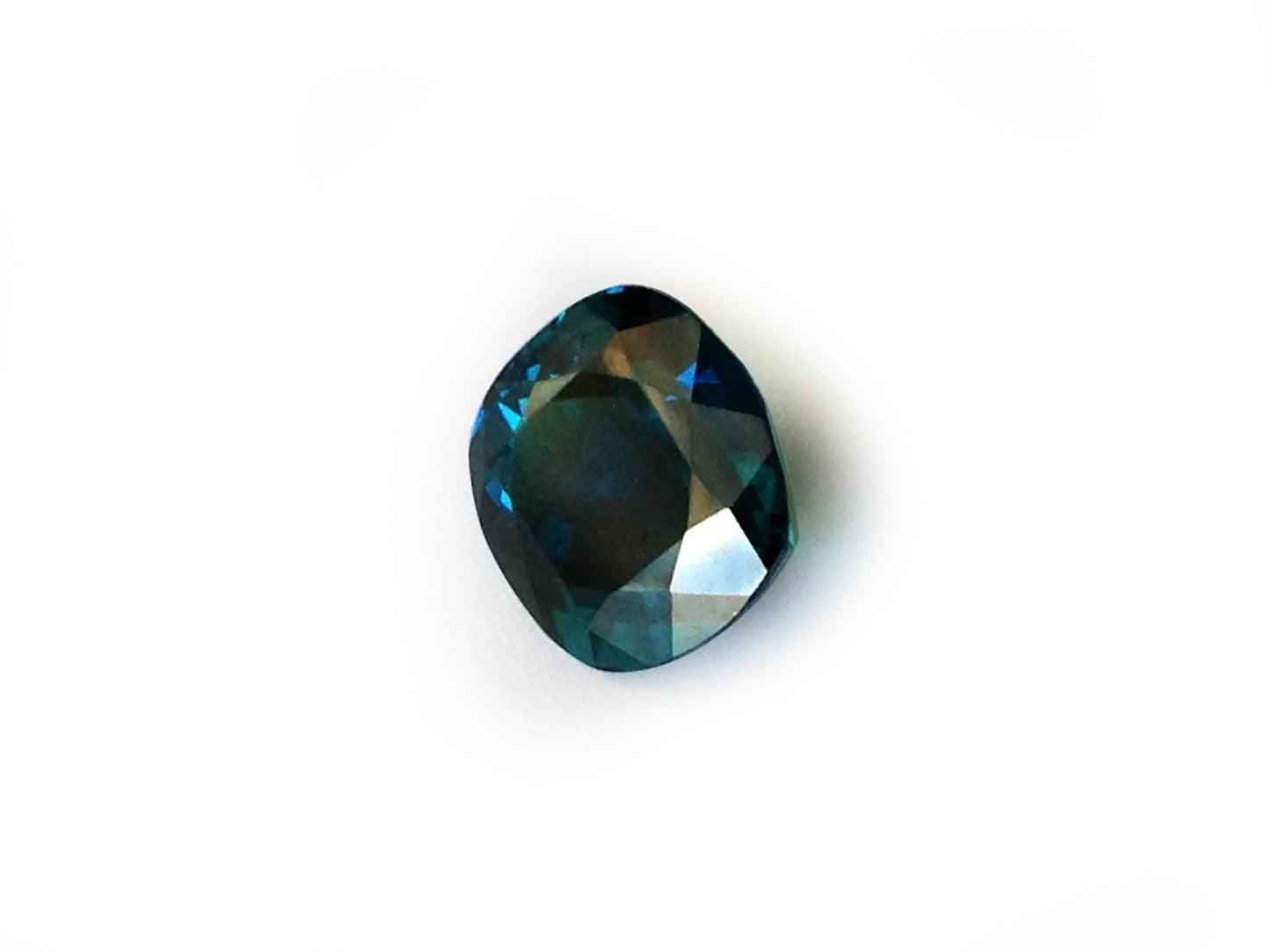 Natural Cushion-shape 5.38 carat Greenish Blue Indicolite - GIA Certified