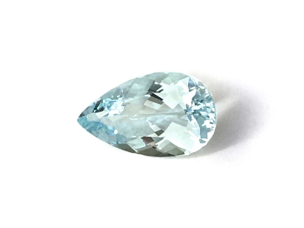 Natural Pear-shape 8.31 carat Light Blue Aquamarine