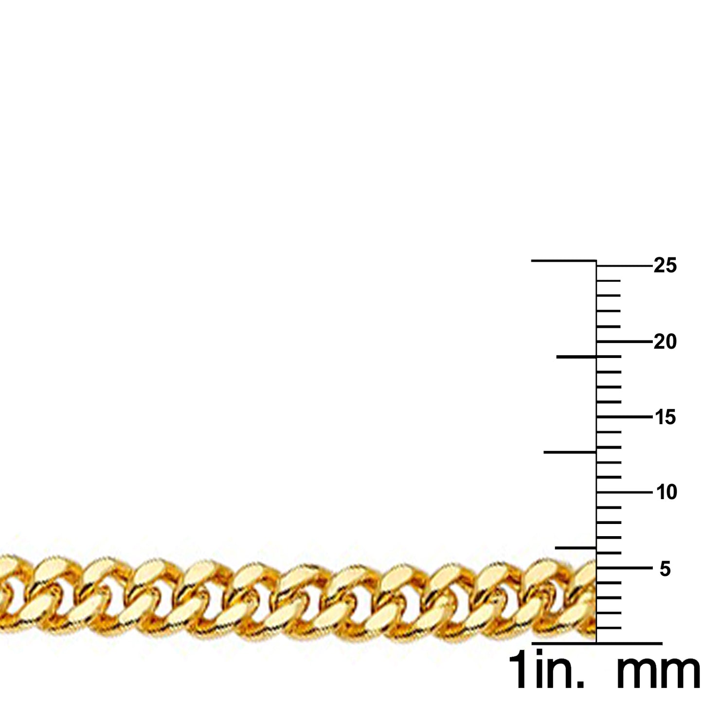 14k Yellow Gold 5.7mm Wide Hollow Miami Cuban Men's Chain Necklace