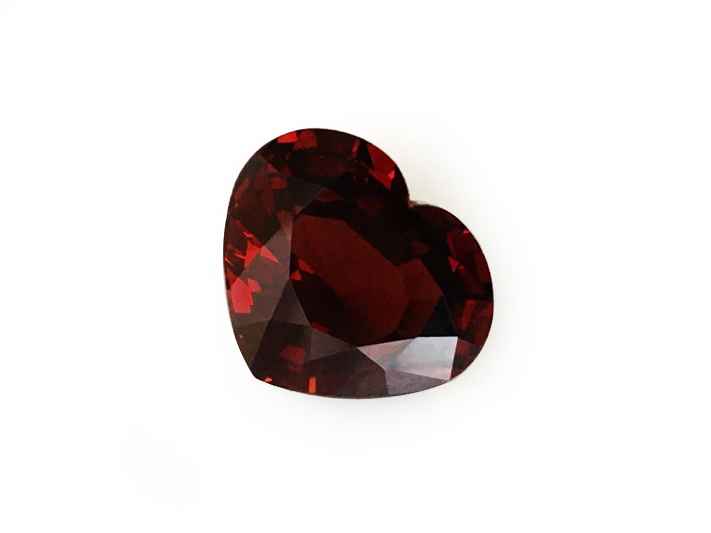 Natural Heart-shape 19.42 carat Red Garnet