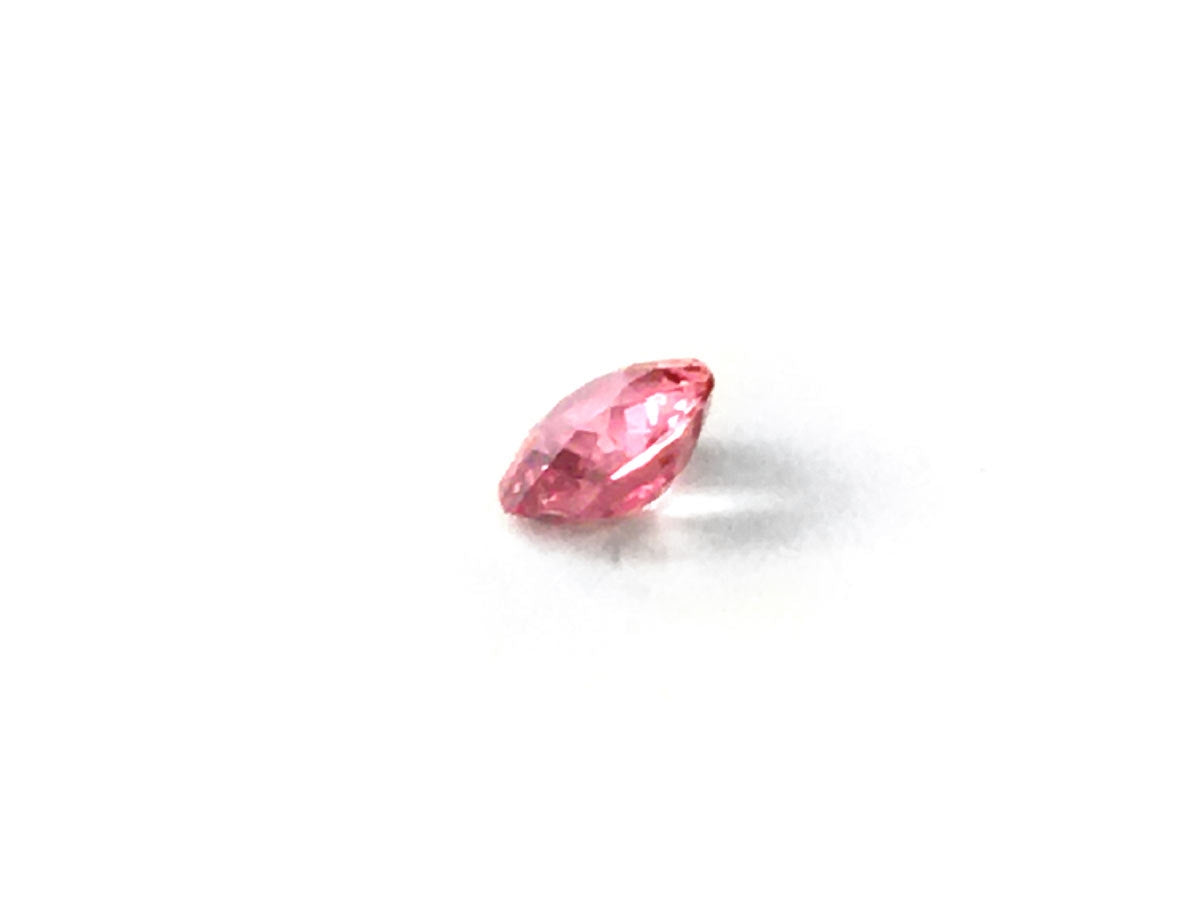 Natural Round-shape 0.71 carat Pink-Orange Padparadsha Sapphire - AIGS Certified