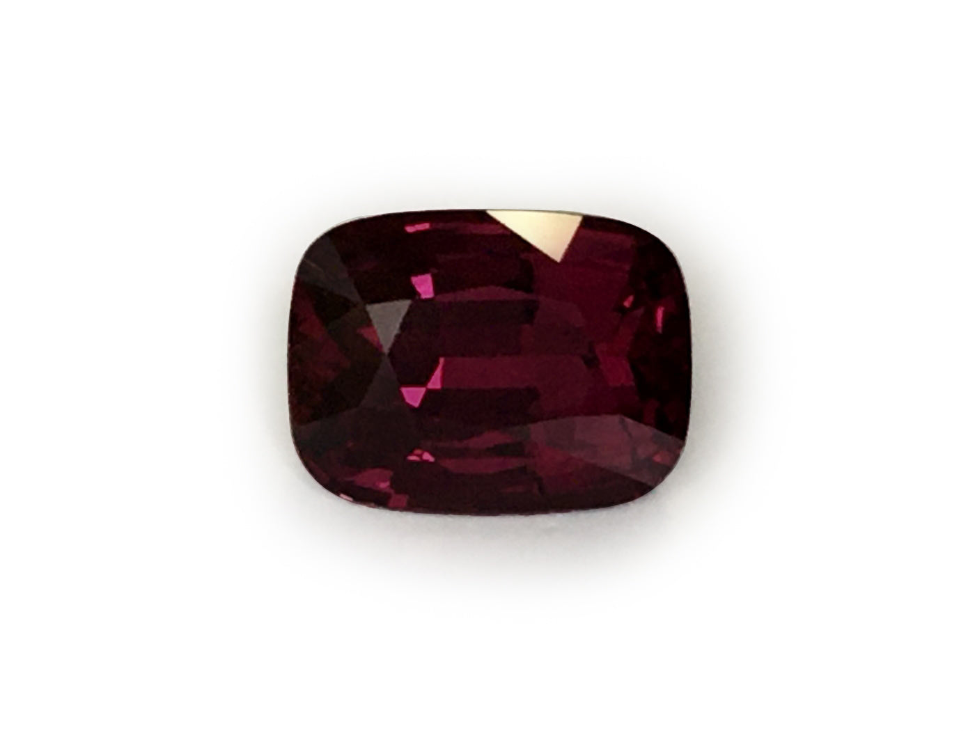 Natural Cushion-shape 10.53 carat Red Rhodolite Garnet