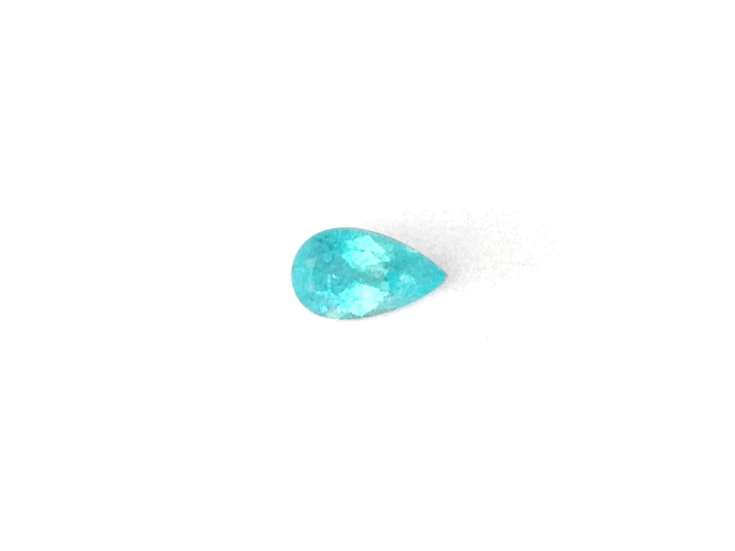 Natural Pear-shape 0.5 carat Neon Blue Paraiba Tourmaline - AIGS Certified