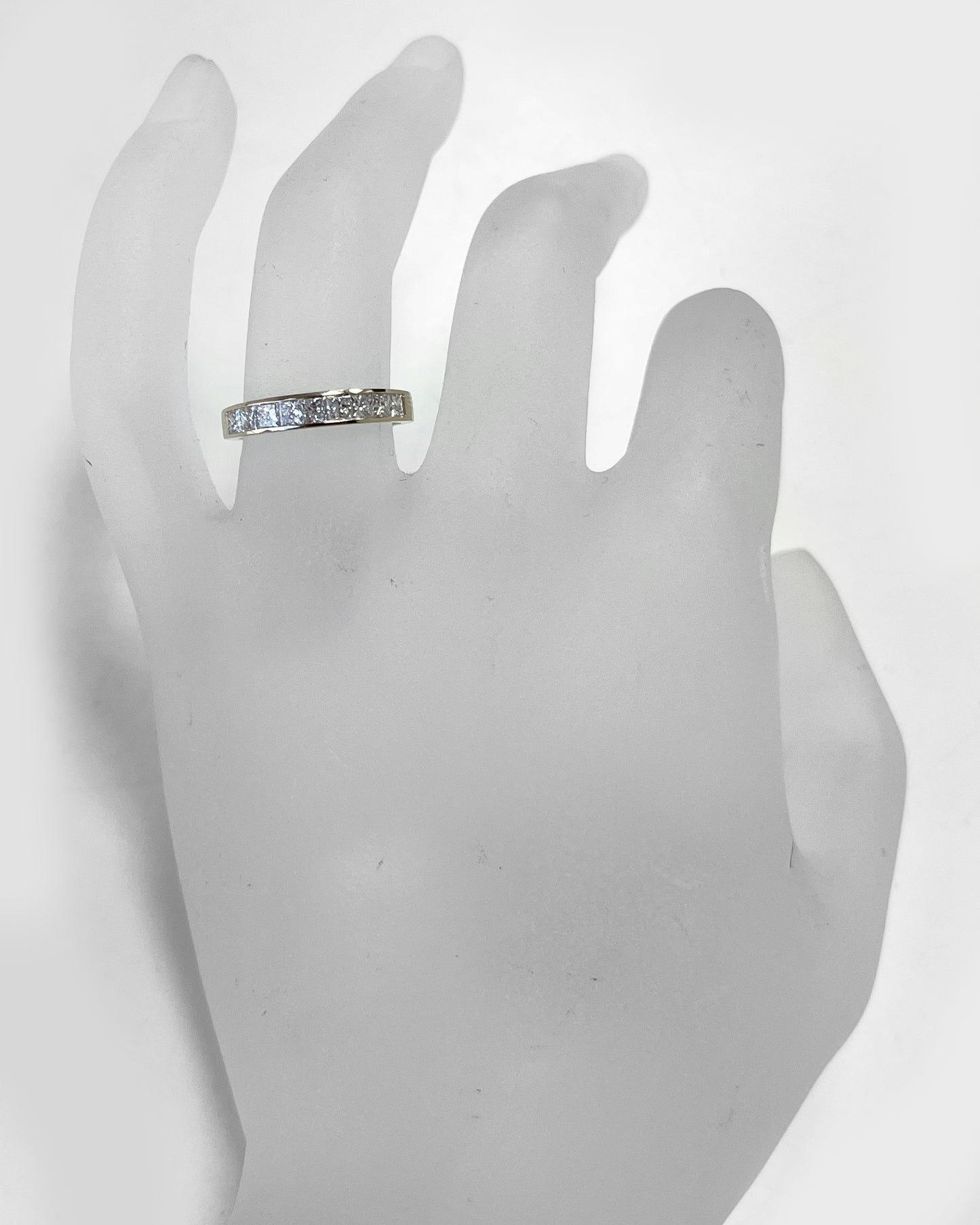 14k Yellow Gold 3/4ct TDW Princess-Cut White Diamond Wedding Band