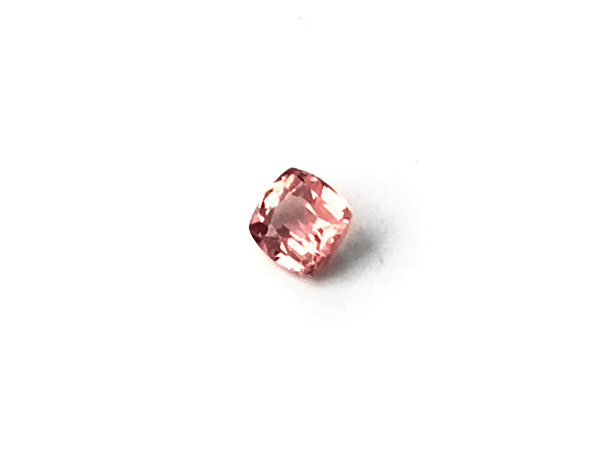 Natural Cushion-shape 0.64 carat Pink-Orange Padparadscha Sapphire - AIGS Certified