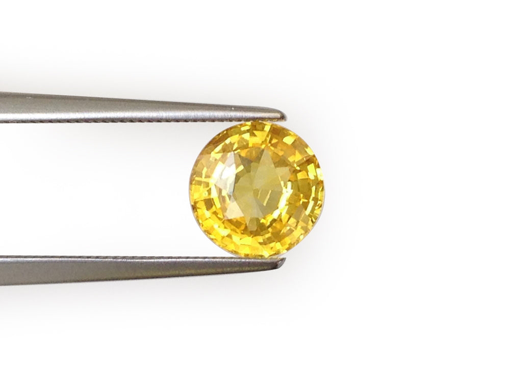 Natural Round-shape 2.03 carat Yellow Sapphire - GIA Certified