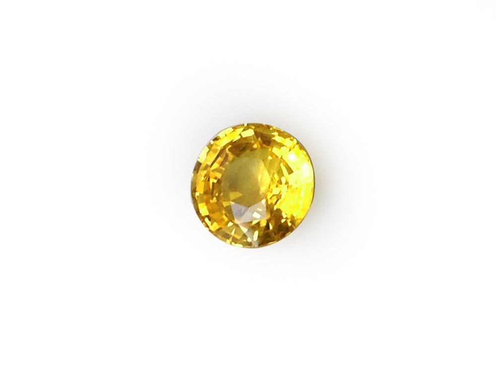 Natural Round-shape 2.03 carat Yellow Sapphire - GIA Certified