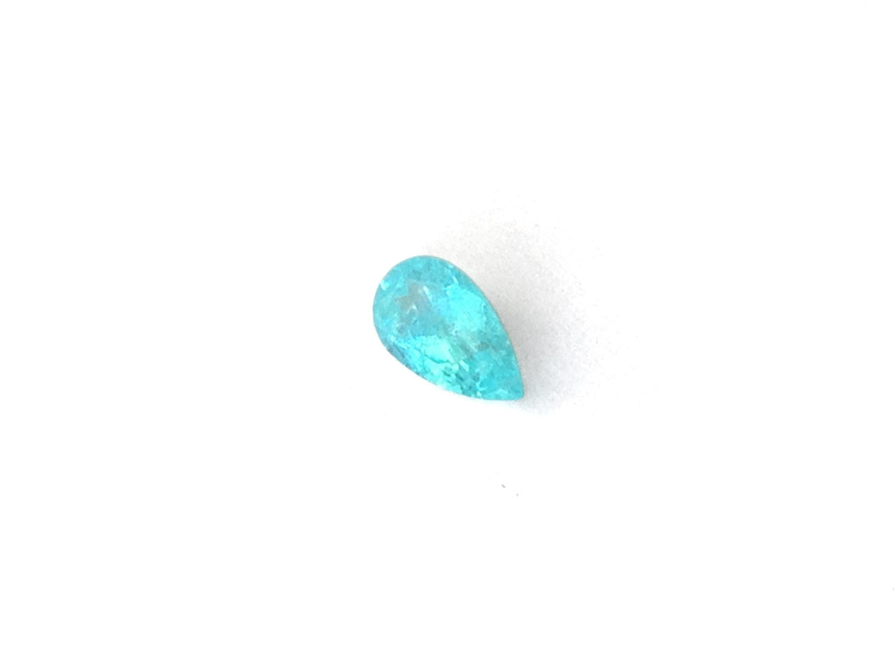 Natural Pear-shape 0.5 carat Neon Blue Paraiba Tourmaline - AIGS Certified