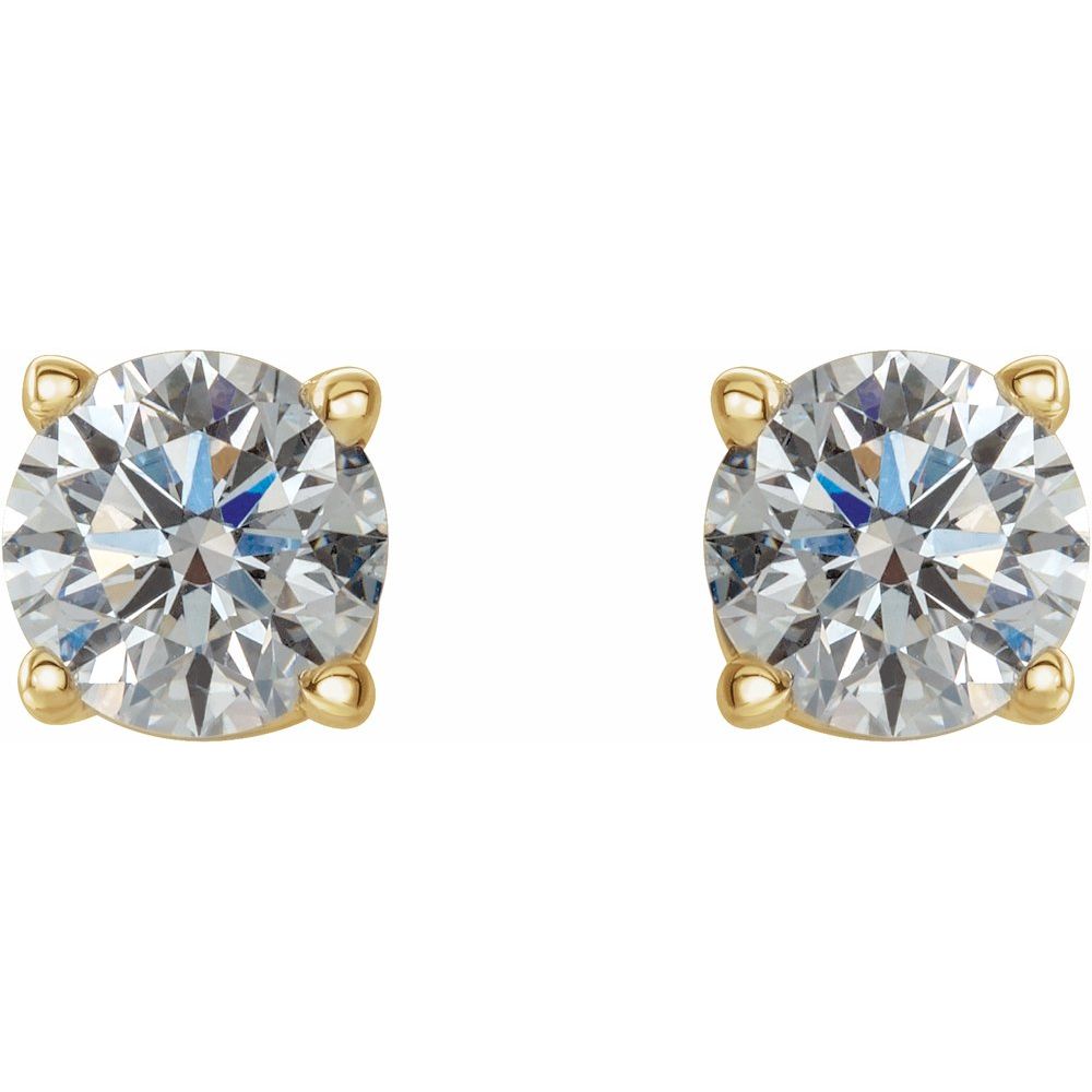 14k Yellow Gold 1/2 CTW Natural Diamond Stud Earrings