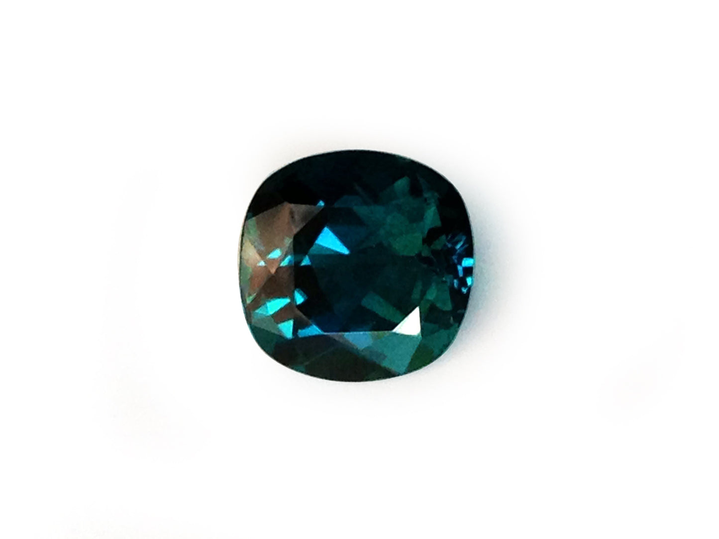 Natural Cushion-shape 5.38 carat Greenish Blue Indicolite - GIA Certified