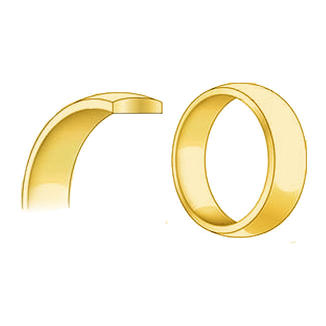 14k Yellow Gold 6mm Unisex Standard-fit Polished Milgrain Wedding Band