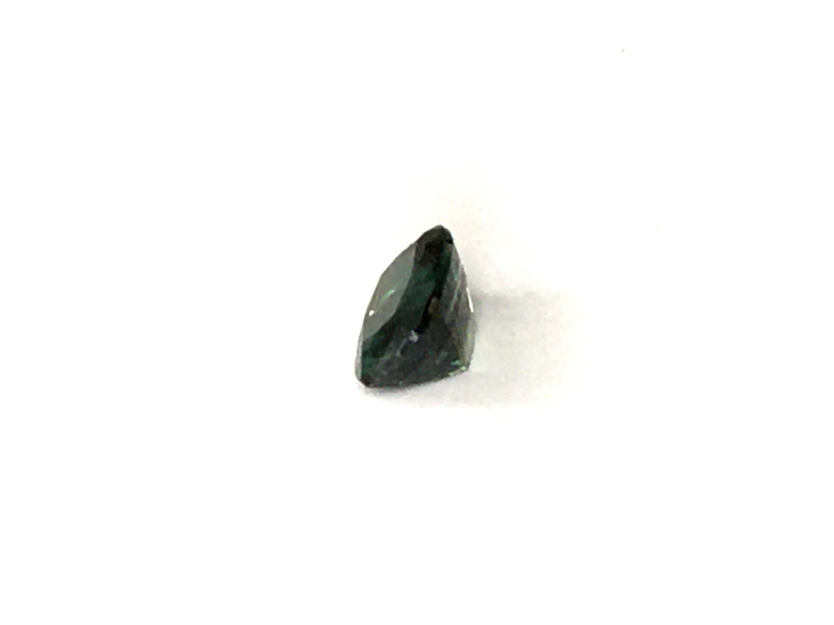 Natural Cushion-shape 0.9 carat Heated Teal Blue-Green Sapphire