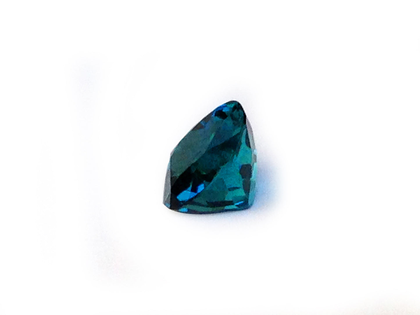 Natural Cushion-shape 5.38 carat Greenish Blue Indicolite - GIA Certified