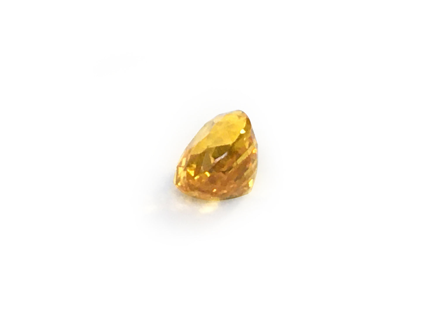 Natural Pear-shape 2.54 carat Yellow-Orange Sapphire - GIA Certified