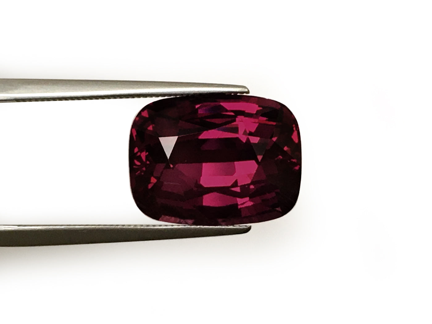 Natural Cushion-shape 10.53 carat Red Rhodolite Garnet