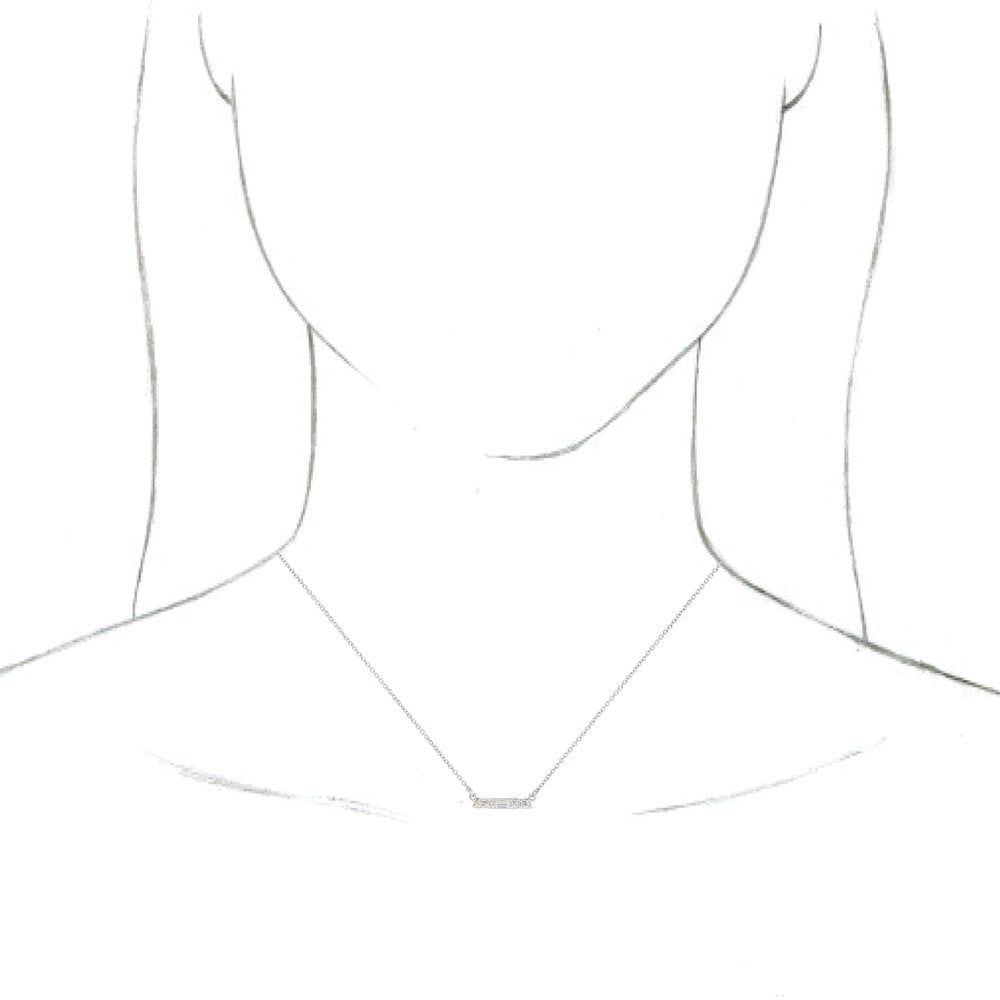 14k White Gold 1/4 CTW Natural Diamond 18" Necklace