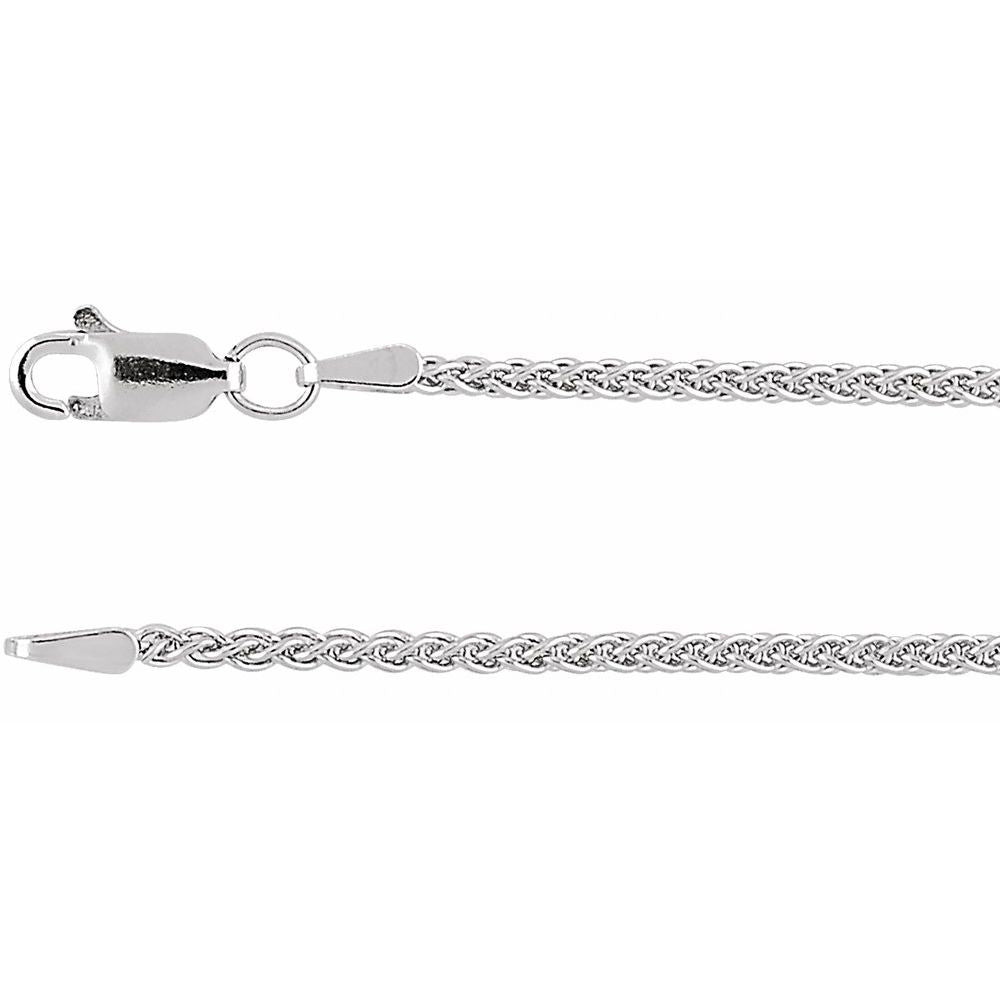 14K Yellow or White Gold 1.8 mm Wheat Chain