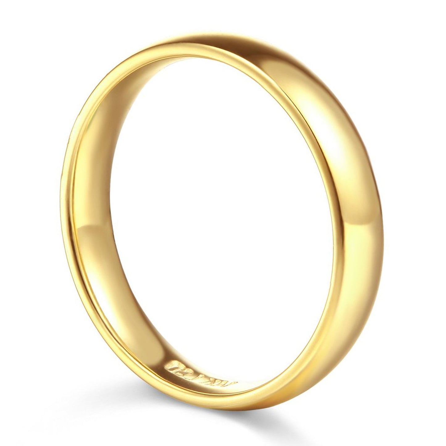 14k Yellow Gold 6mm Comfort-fit Polished Wedding Band