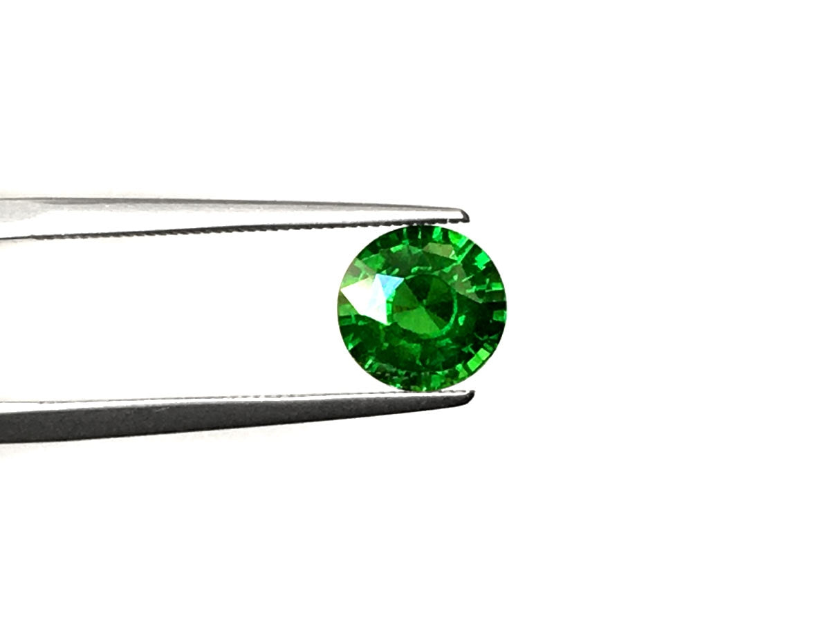 Natural Round-shape 2.1 carat Green Tsavorite Garnet - GIA Certified