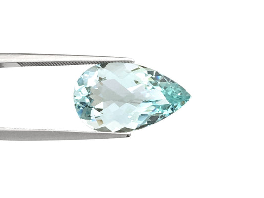 Natural Pear-shape 8.31 carat Light Blue Aquamarine