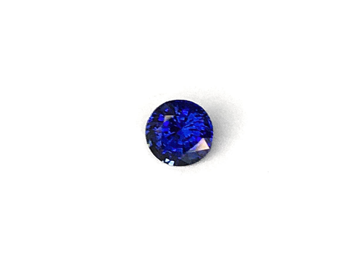 Natural Round-shape 0.55 carat Blue Sapphire