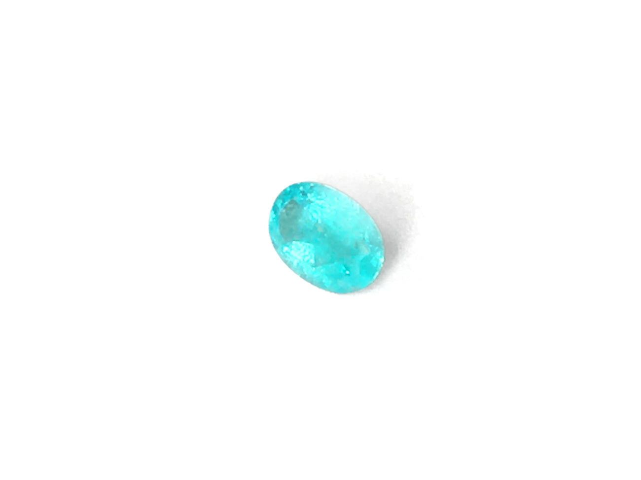 Natural Oval-shape 0.45 carat Neon Blue Brazilian Paraiba Tourmaline - AIGS Certified