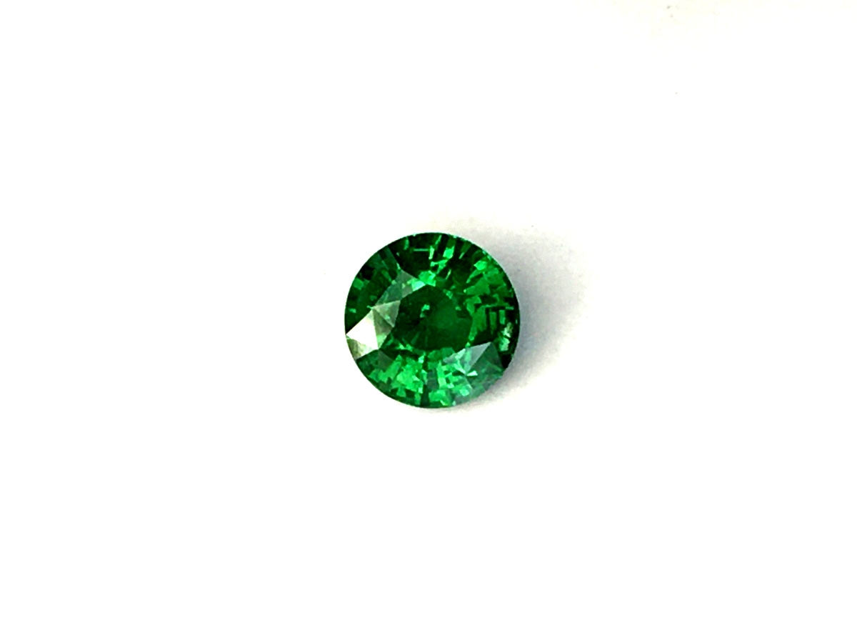 Natural Round-shape 2.1 carat Green Tsavorite Garnet - GIA Certified