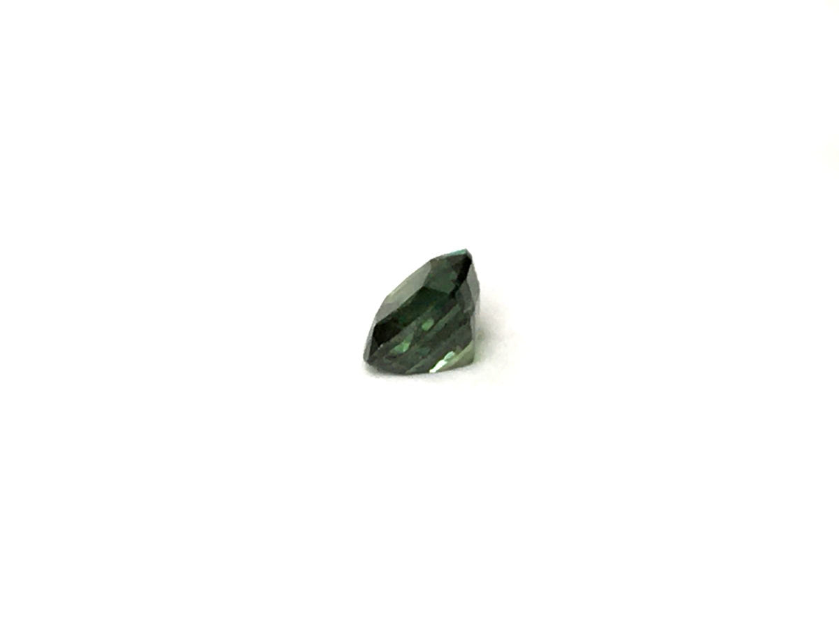 Natural Cushion-shape 1.04 carat Heated Teal Blue-Green Sapphire