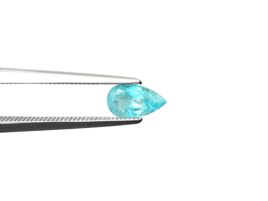 Natural Pear-shape 0.5 carat Neon Blue Paraiba Tourmaline - AIGS Certified