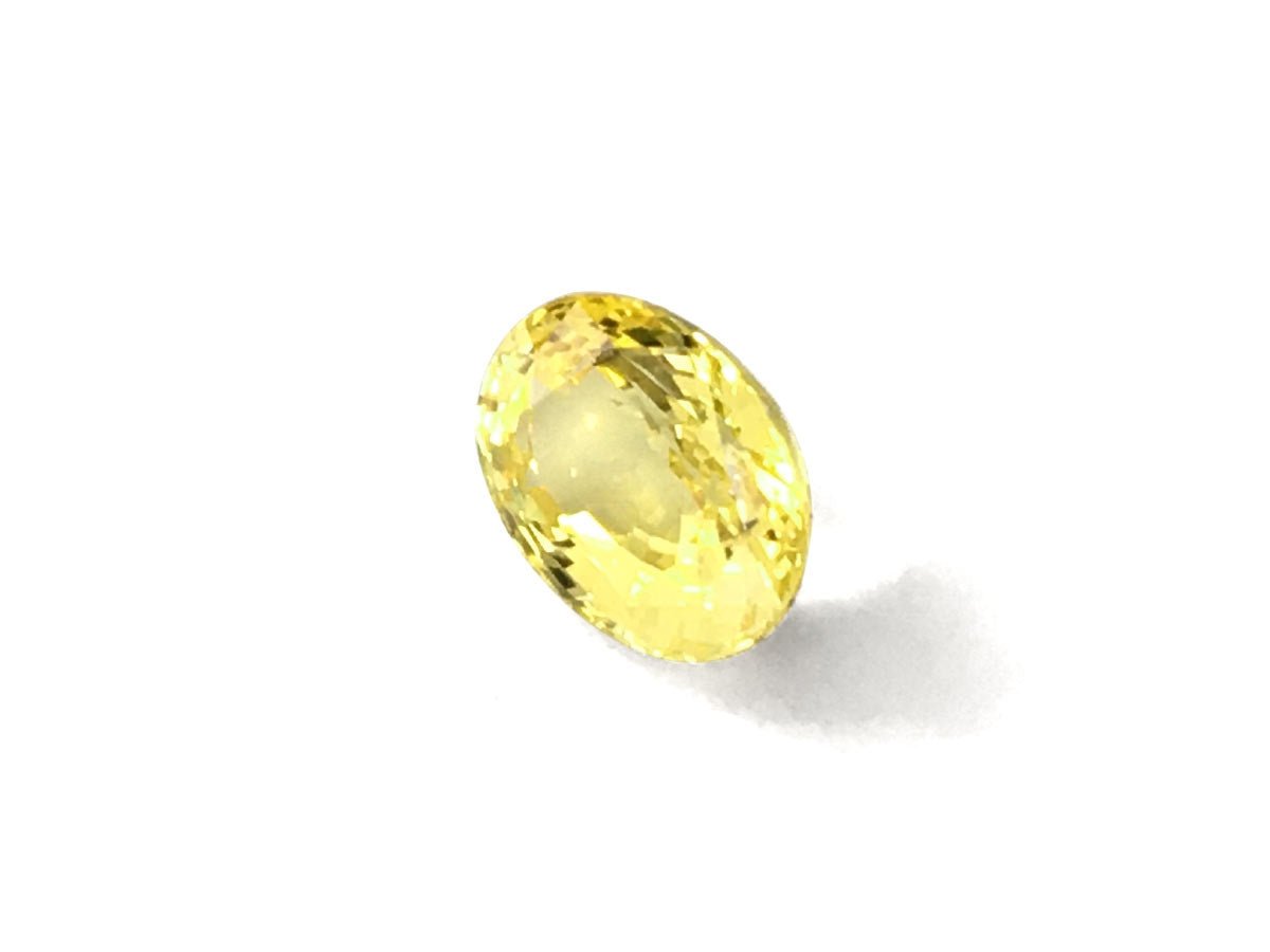 Natural Oval-shape 5.39 carat Yellow Sapphire - GIA Certified