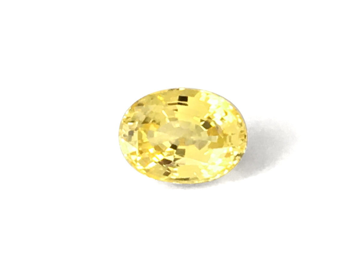 Natural Oval-shape 5.39 carat Yellow Sapphire - GIA Certified