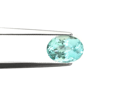 Natural Oval-shape 2.18 carat Green-Blue Paraiba Tourmaline - GIA Certified