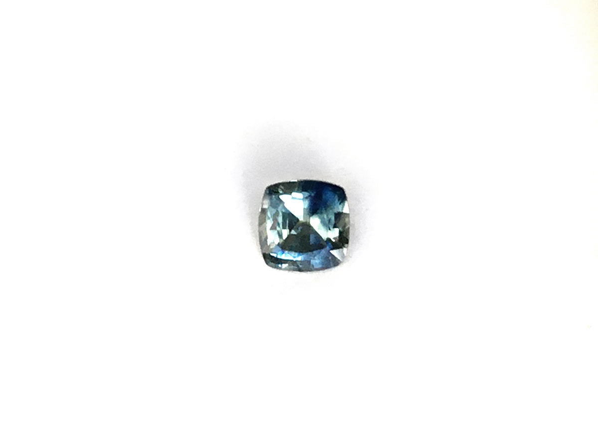 Natural Cushion-shape 0.79 carat Heated Teal Blue-Green Sapphire