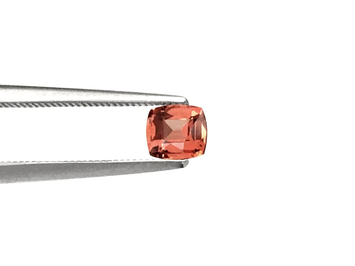 Natural Cushion-shape 0.56 carat Pink-Orange Padparadscha Sapphire - AIGS Certified