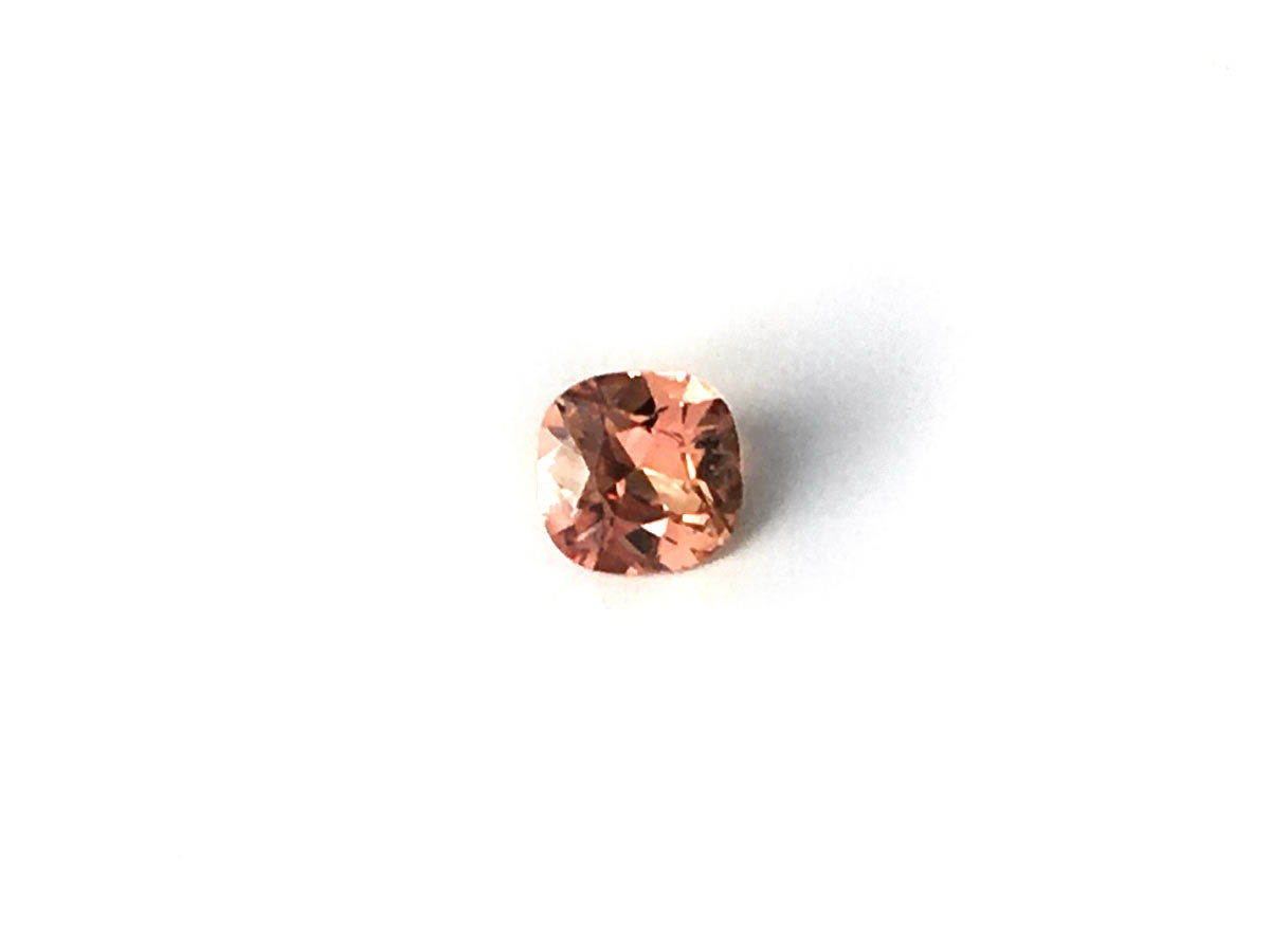 Natural Cushion-shape 0.57 carat Pink-Orange Padparadscha Sapphire - AIGS Certified