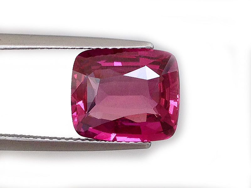 Natural Unheated Pink-Red Ruby Cushion-shape 5.99 carats with GRS Report