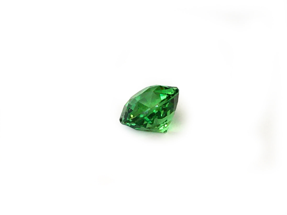 Natural Round-shape 1.08 carat Green Tsavorite