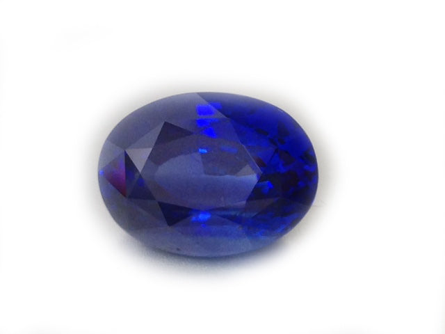 Natural Extremely Rare Unheated Royal Vivid Blue Sapphire Oval-shape 7.45 carats with GRS Report