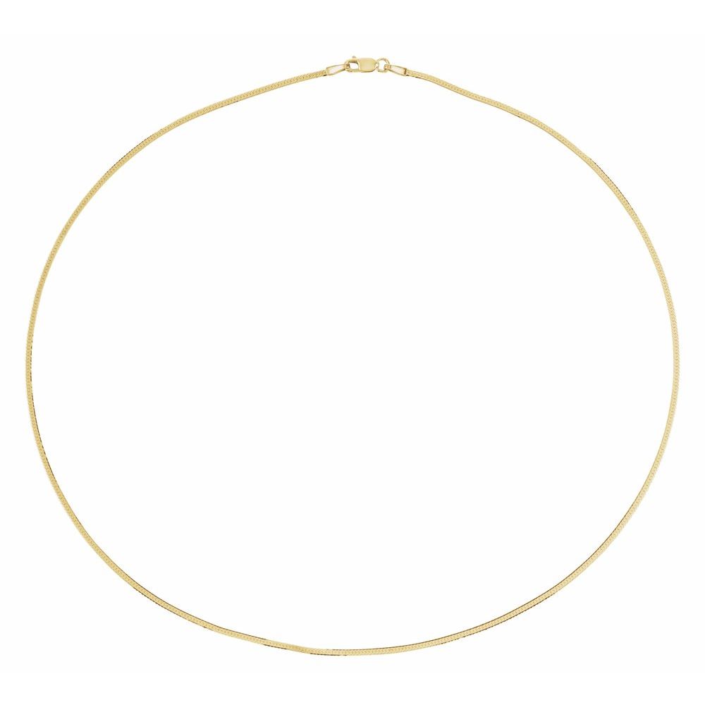 14K Yellow Gold 1.6 mm Herringbone Chain