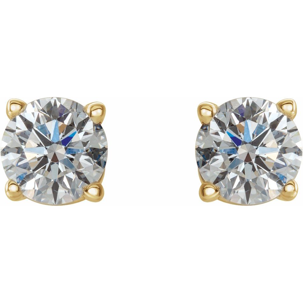 14k Yellow Gold 1/2 CTW Natural Diamond Stud Earrings