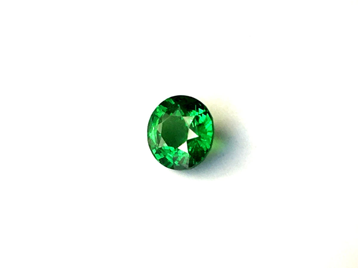 Natural Round-shape 2.1 carat Green Tsavorite Garnet - GIA Certified