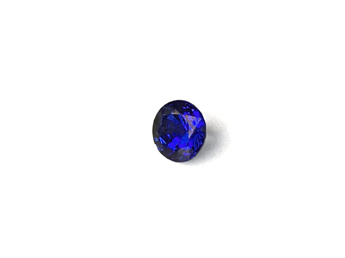 Natural Round-shape 0.55 carat Blue Sapphire