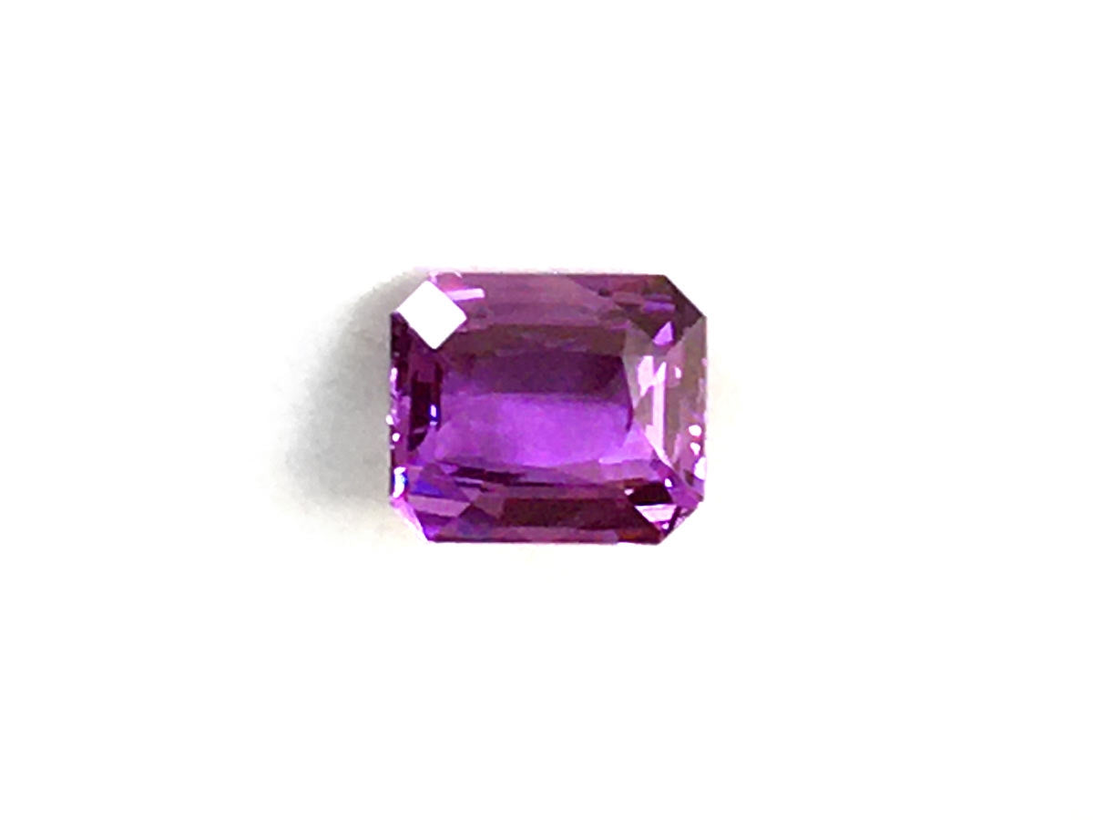 Natural Octagonal-shape 3.28 carat Purple Sapphire - GIA Certified