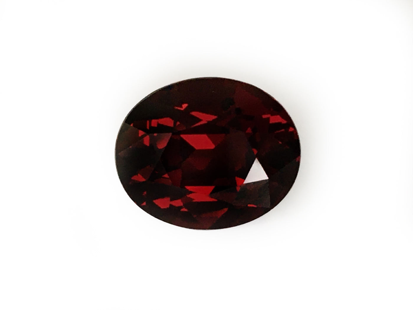 Natural Oval-shape 13.71 carat Red Garnet