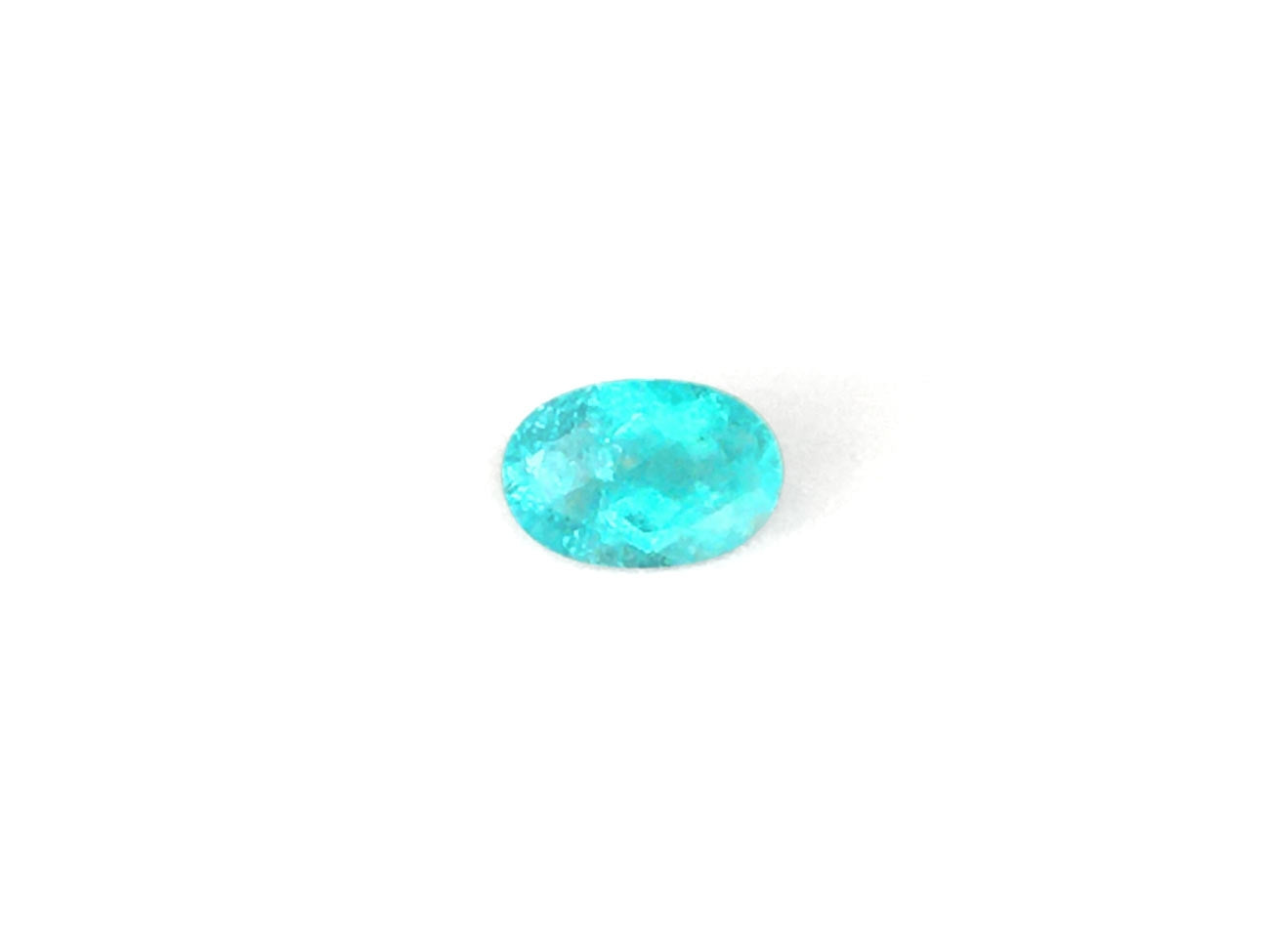 Natural Oval-shape 0.45 carat Neon Blue Brazilian Paraiba Tourmaline - AIGS Certified