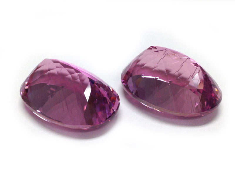 Matching PAIR of Pink-color Kunzites Oval-shape 196.60 carats Total Gemstone Weight